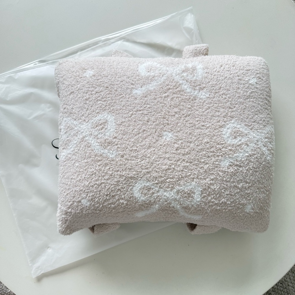 Staykation Krista Horton Sand Bow Backpack Quillow Pillow Blanket